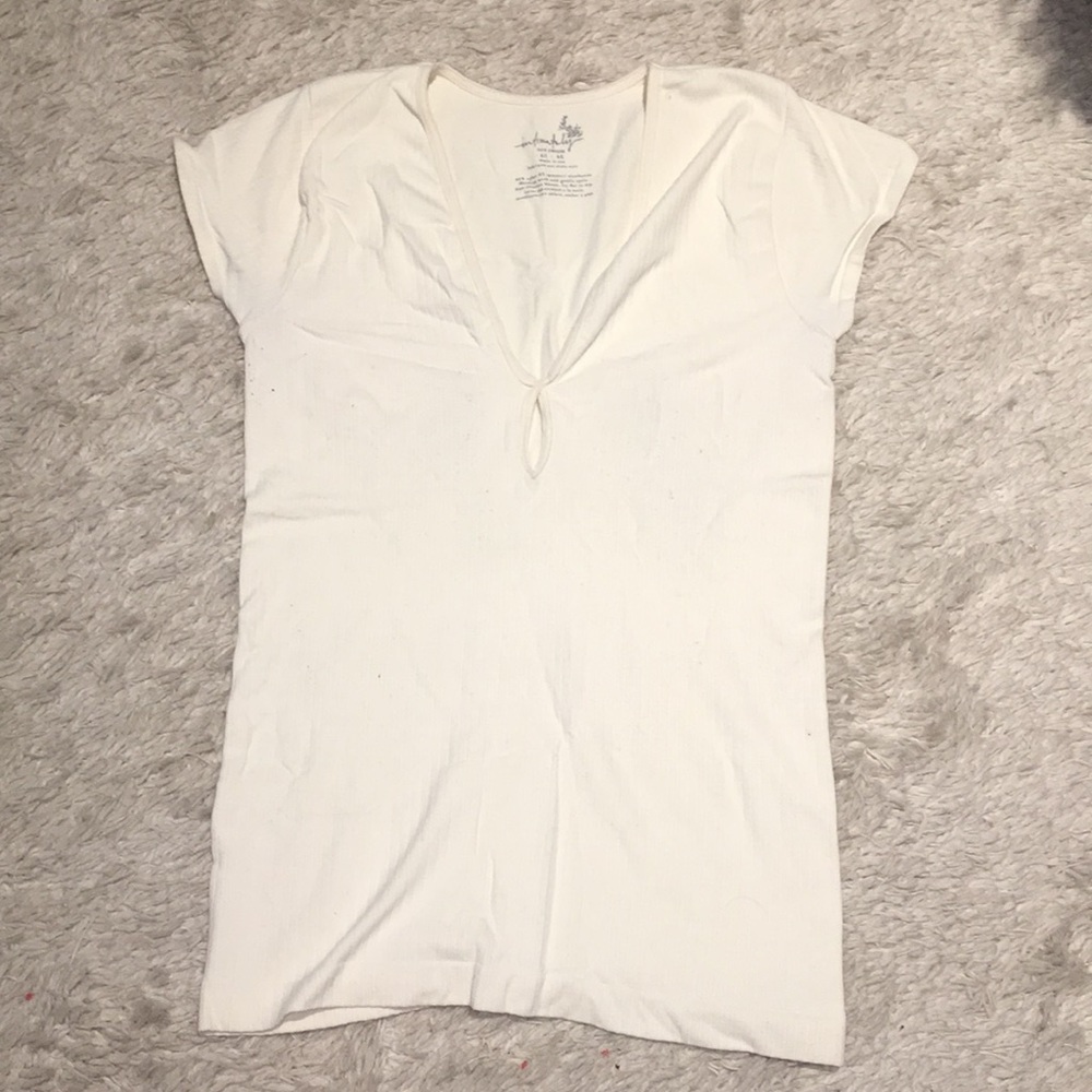 Free People Key hole short sleeve